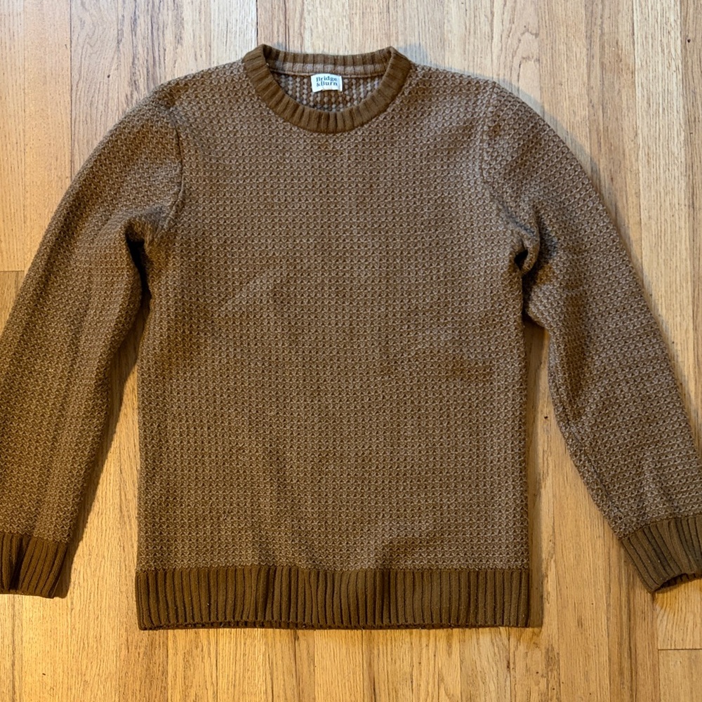 Bridge & Burn Small Wool Sweater Brown Men’s